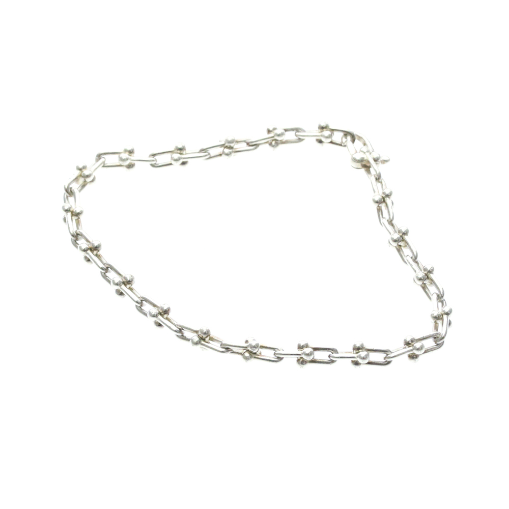 Tiffany Hardware Micro Bracelet Silver 925 No Stone Charm Bracelet Silver